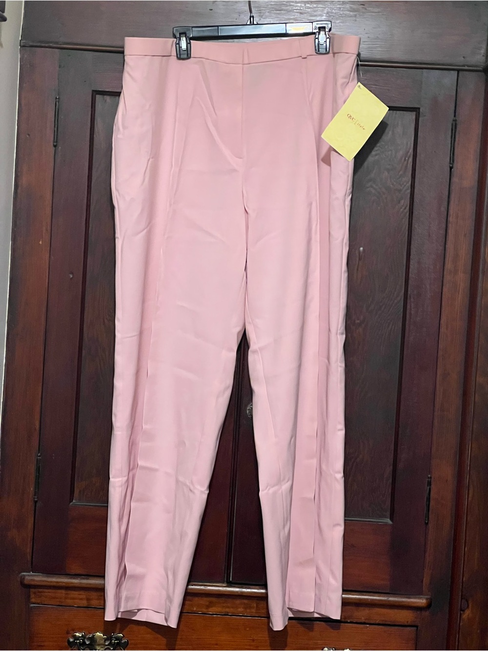 Dialogue Blush Pink Tailored High-Waist Trousers